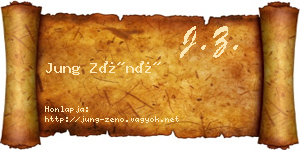 Jung Zénó névjegykártya